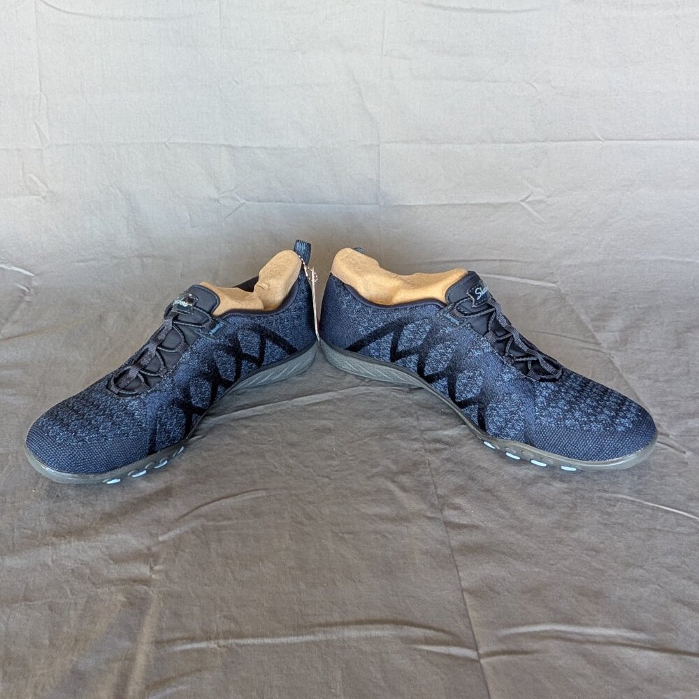 Skechers Womens Breathe Easy Infini-Knity Slip On Shoes Sz 8 Navy - New w/box - Picture 4 of 6